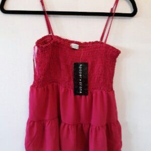 Women's Hot pink tank top Size SMALL BRAND NEW